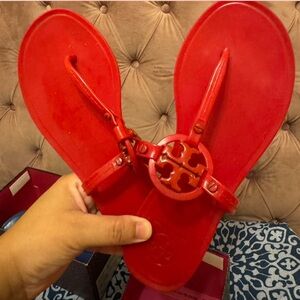 Red Sandals Tory Burch